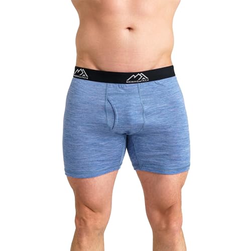 Merino Unterwäsche Herren - 100% Merino Boxershorts Wolle,...