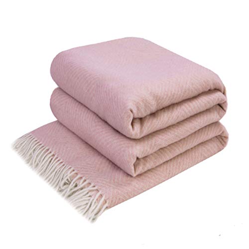 LYHome Merino Decke - Kuscheldecke Tagesdecke Sofa...