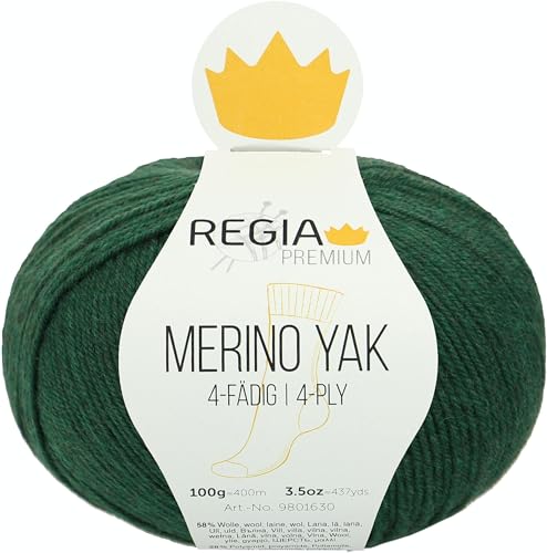 Regia Schachenmayr Premium Merino Yak, 100G Tanne meliert...