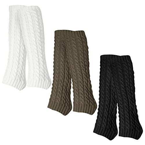 SHEPIN 3 Paar Stulpen Damen Leg Warmers Beinwärmer Frauen...