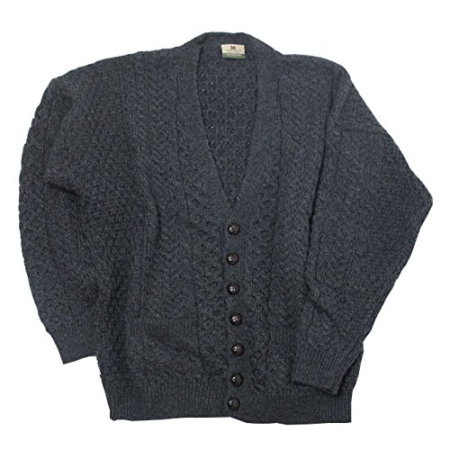 McLaughlin's Irish Shop Irische Strickjacke aus Merinowolle...