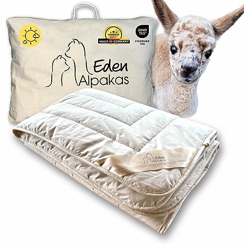 Eden Alpakas | Alpaka Bettdecke | Sommerdecke | Füllung aus...