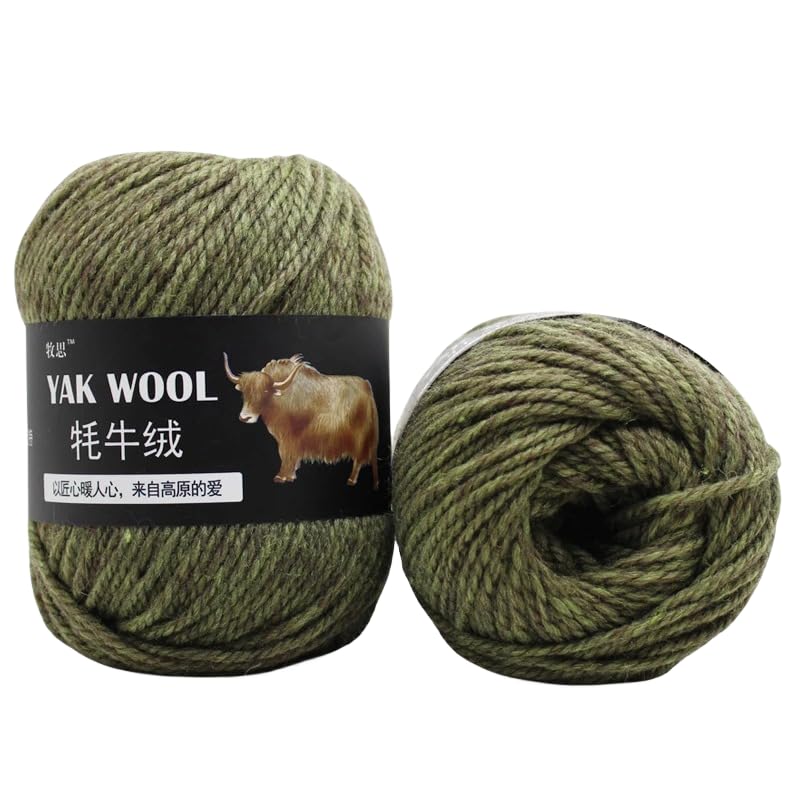 Yak-Wolle, 100 g, 3 Stück, fortschrittliche Wolle, weiche...