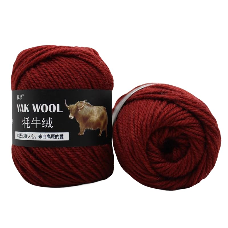 Yak-Wolle, 100 g, 3 Stück, fortschrittliche Wolle, weiche...