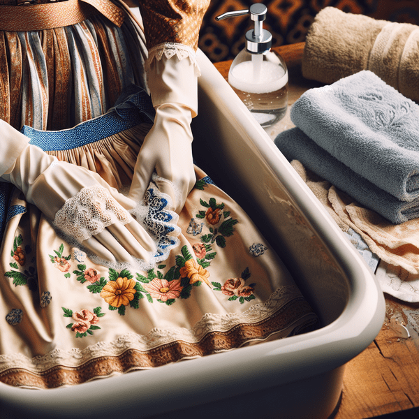  Schonend reinigen: Seidenschürze Dirndl waschen