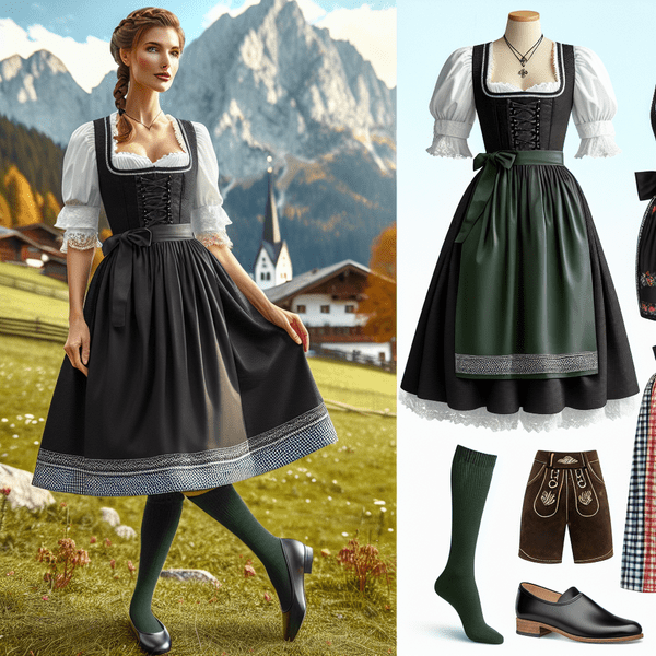  Schwarzes Dirndl richtig kombinieren