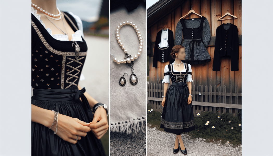 Frisur traditionell oder schlicht modern wählen -  Schwarzes Dirndl richtig kombinieren