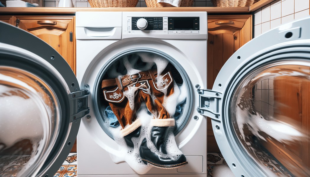 Lederhose einzeln und nicht mit anderer Wäsche -  Lederhose in der Waschmaschine waschen